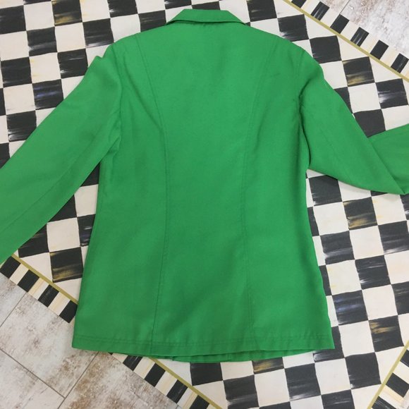PRICE IS FIRM!  Stunning Liz Claiborne Green Jacket - Picture 10 of 12